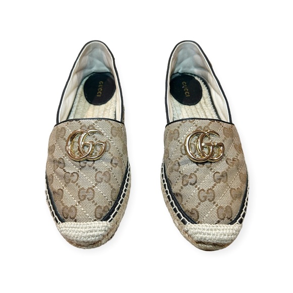 GUCCI GG Matelasse Canvas Monogram Logo Espadrilles Loafers Size EU 36.5… - Picture 6 of 12
